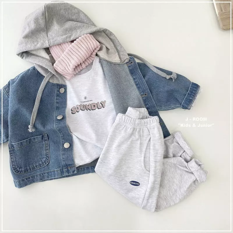 J-Room - Korean Children Fashion - #childrensboutique - Hoody Denim Jacket - 7