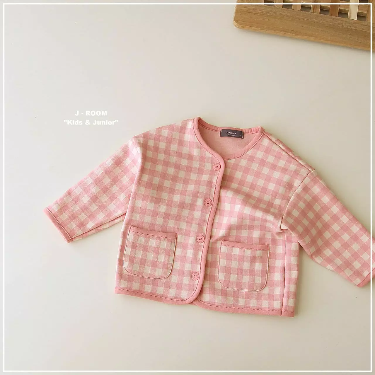 J-Room - Korean Children Fashion - #childrensboutique - Check Piping Cardigan - 9