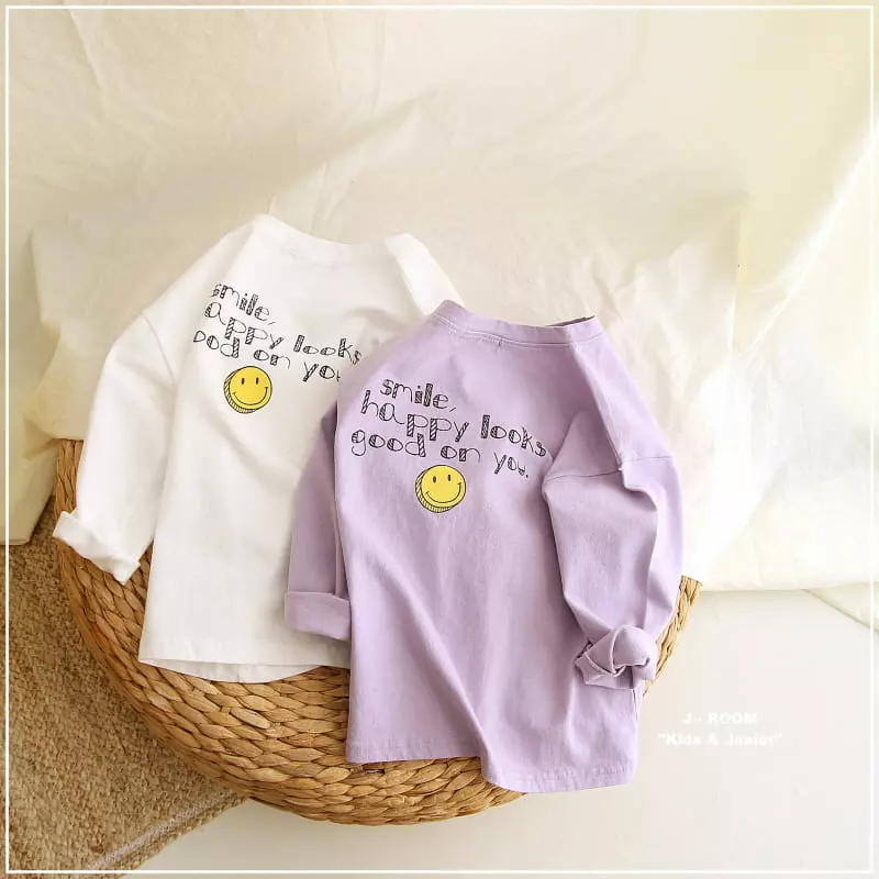 J-Room - Korean Children Fashion - #designkidswear - Lettering Smile Tee - 3