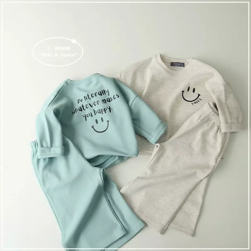 J-Room - Korean Children Fashion - #designkidswear - Happy Wode Top Bottom Set - 4