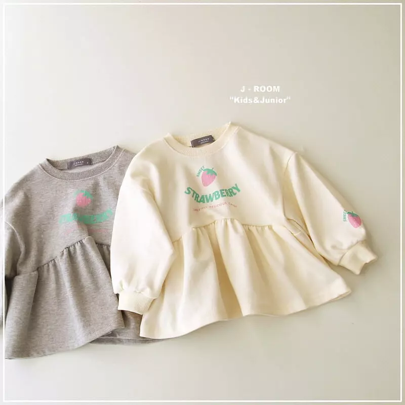 J-Room - Korean Children Fashion - #discoveringself - Strawberry Sweatshirt - 7
