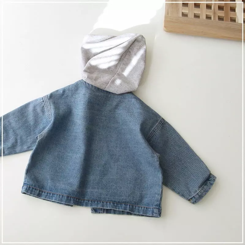 J-Room - Korean Children Fashion - #fashionkids - Hoody Denim Jacket - 10