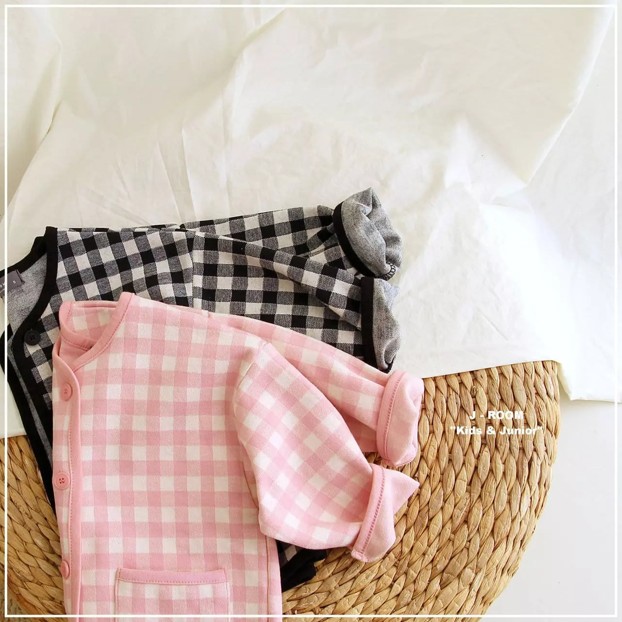 J-Room - Korean Children Fashion - #fashionkids - Check Piping Cardigan - 12