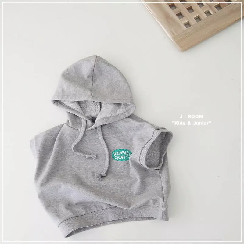 J-Room - Korean Children Fashion - #kidsshorts - Patch Hoody Vest - 10