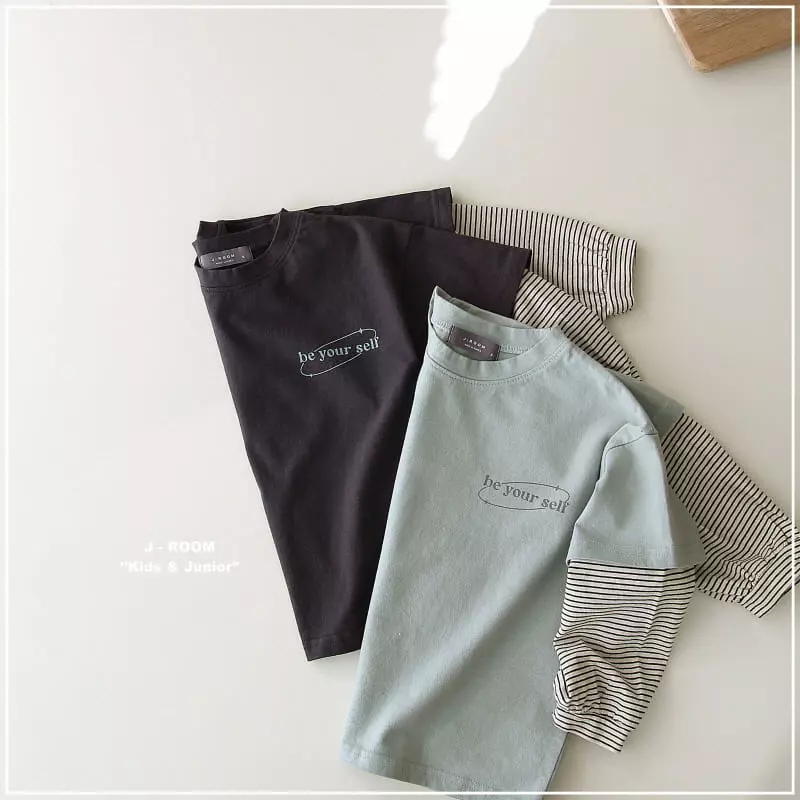 J-Room - Korean Children Fashion - #kidsshorts - Self Color Tee - 3