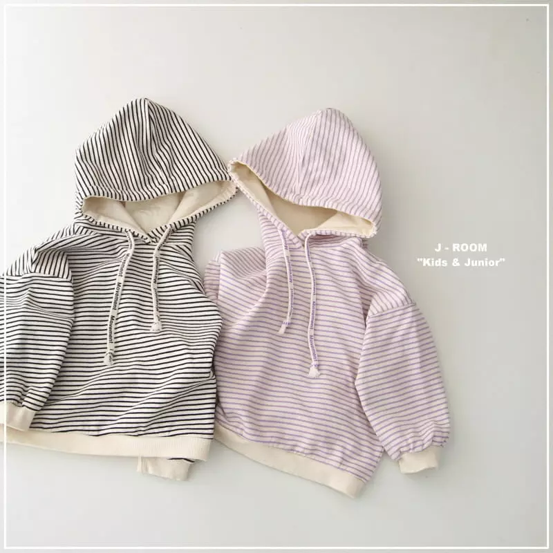 J-Room - Korean Children Fashion - #kidsstore - Move Stripes Hoody - 2