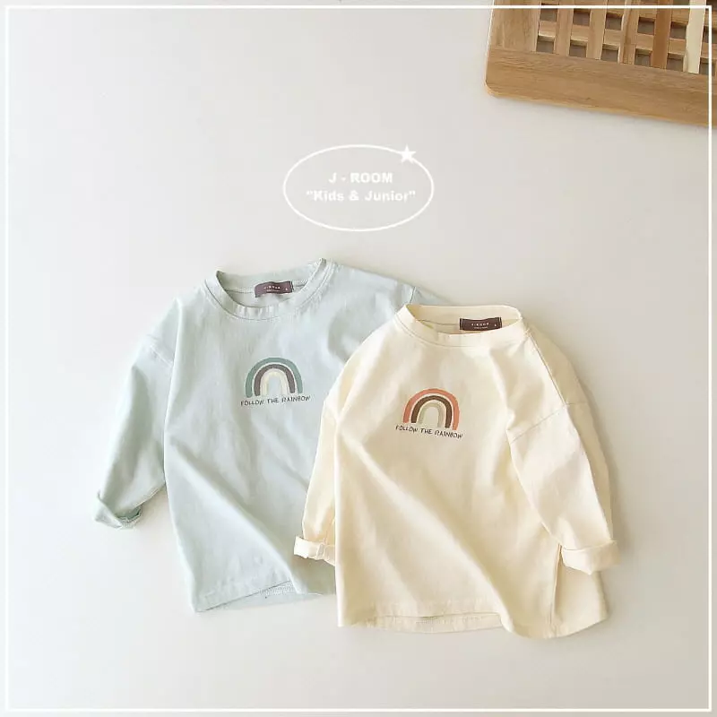 J-Room - Korean Children Fashion - #kidsstore - Rainbow Washing Tee