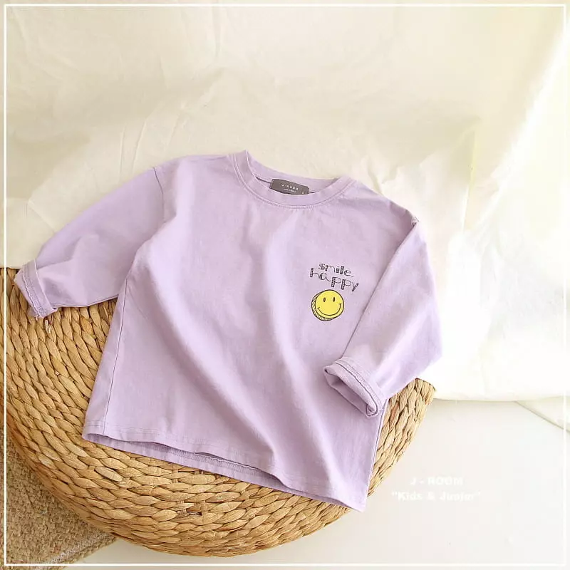 J-Room - Korean Children Fashion - #kidzfashiontrend - Lettering Smile Tee - 8