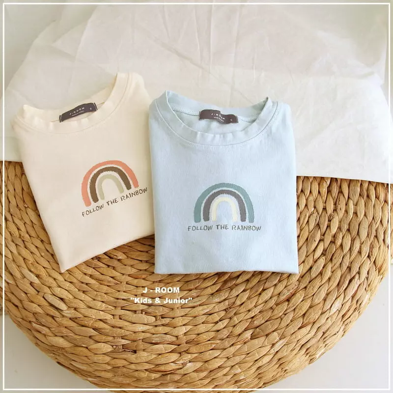 J-Room - Korean Children Fashion - #kidzfashiontrend - Rainbow Washing Tee - 2