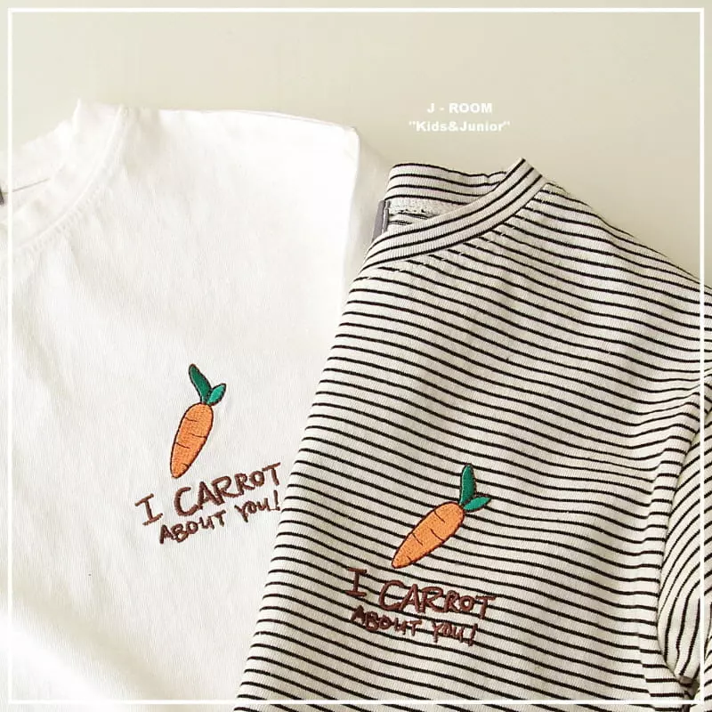 J-Room - Korean Children Fashion - #littlefashionista - Carrot Embroidery Tee - 11