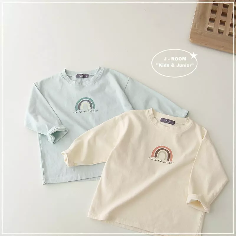 J-Room - Korean Children Fashion - #Kfashion4kids - Rainbow Washing Tee - 4