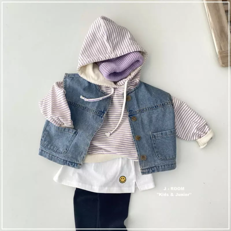 J-Room - Korean Children Fashion - #magicofchildhood - Move Stripes Hoody - 6