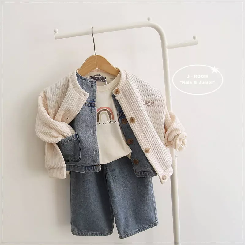J-Room - Korean Children Fashion - #magicofchildhood - Rainbow Washing Tee - 5