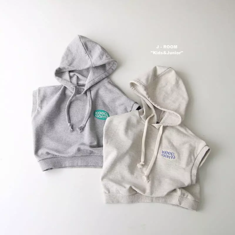 J-Room - Korean Children Fashion - #minifashionista - Patch Hoody Vest - 2