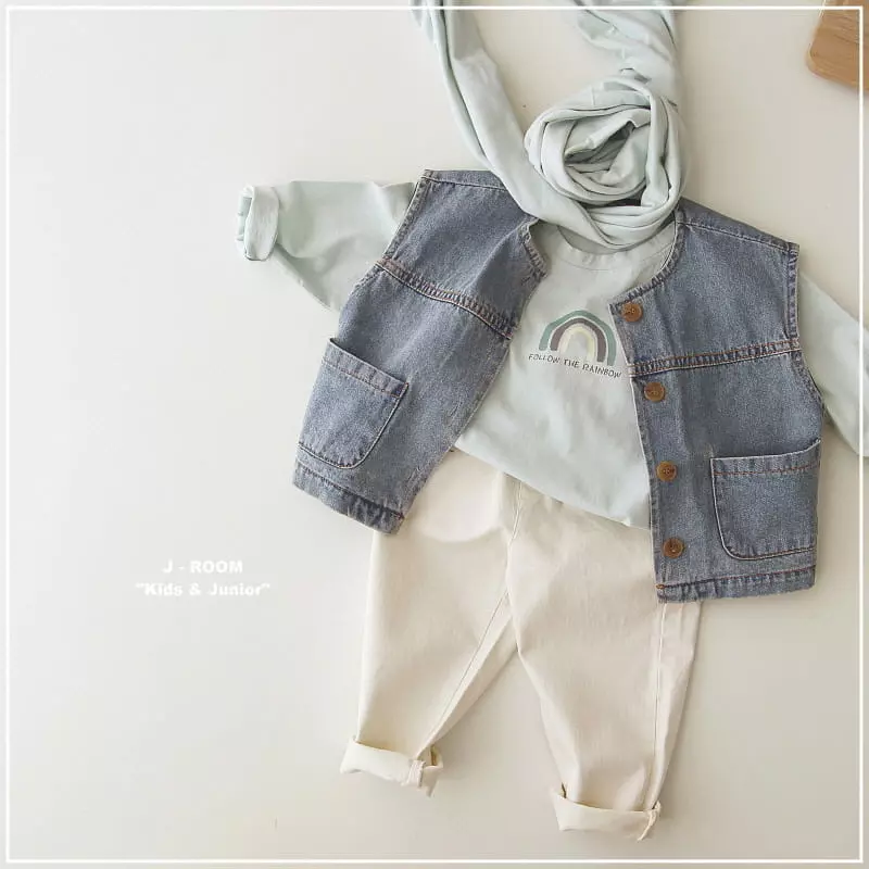 J-Room - Korean Children Fashion - #minifashionista - Rainbow Washing Tee - 6