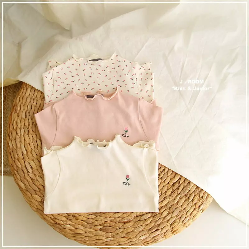 J-Room - Korean Children Fashion - #prettylittlegirls - Tulip Terry Tee - 12