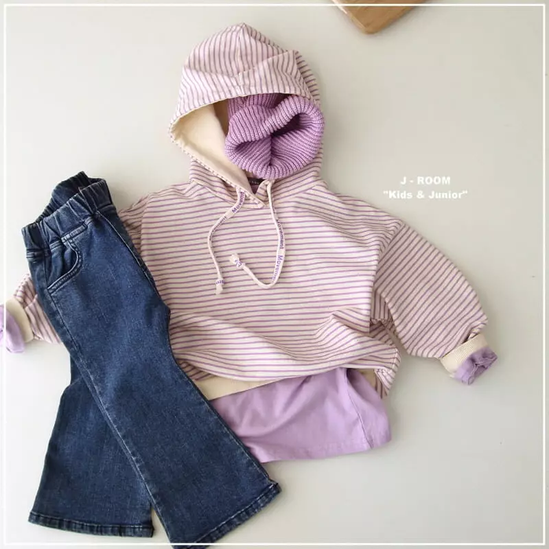 J-Room - Korean Children Fashion - #prettylittlegirls - Move Stripes Hoody - 8
