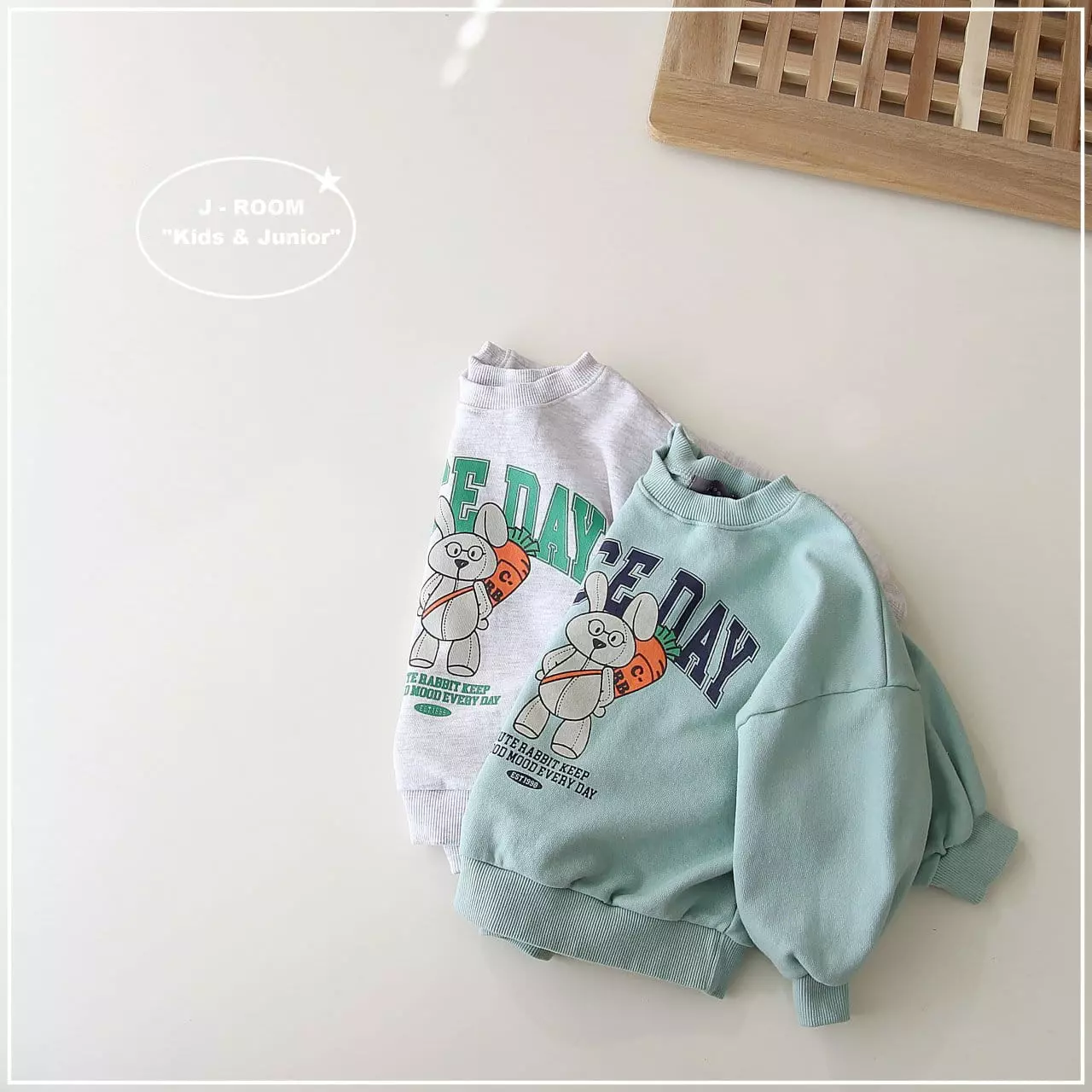 J-Room - Korean Children Fashion - #prettylittlegirls - Rabbit Sweatshirt - 3