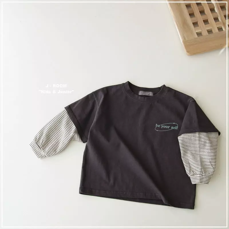 J-Room - Korean Children Fashion - #todddlerfashion - Self Color Tee - 11