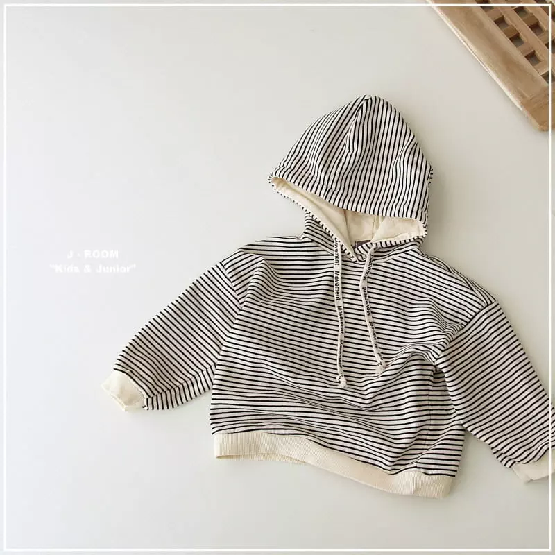 J-Room - Korean Children Fashion - #todddlerfashion - Move Stripes Hoody - 9