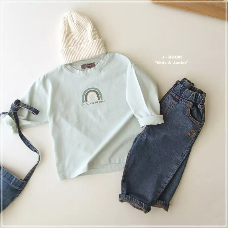 J-Room - Korean Children Fashion - #todddlerfashion - Rainbow Washing Tee - 8