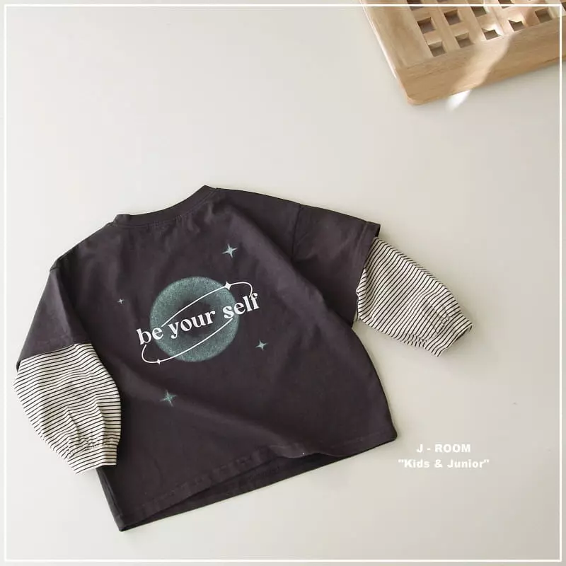 J-Room - Korean Children Fashion - #toddlerclothing - Self Color Tee - 12