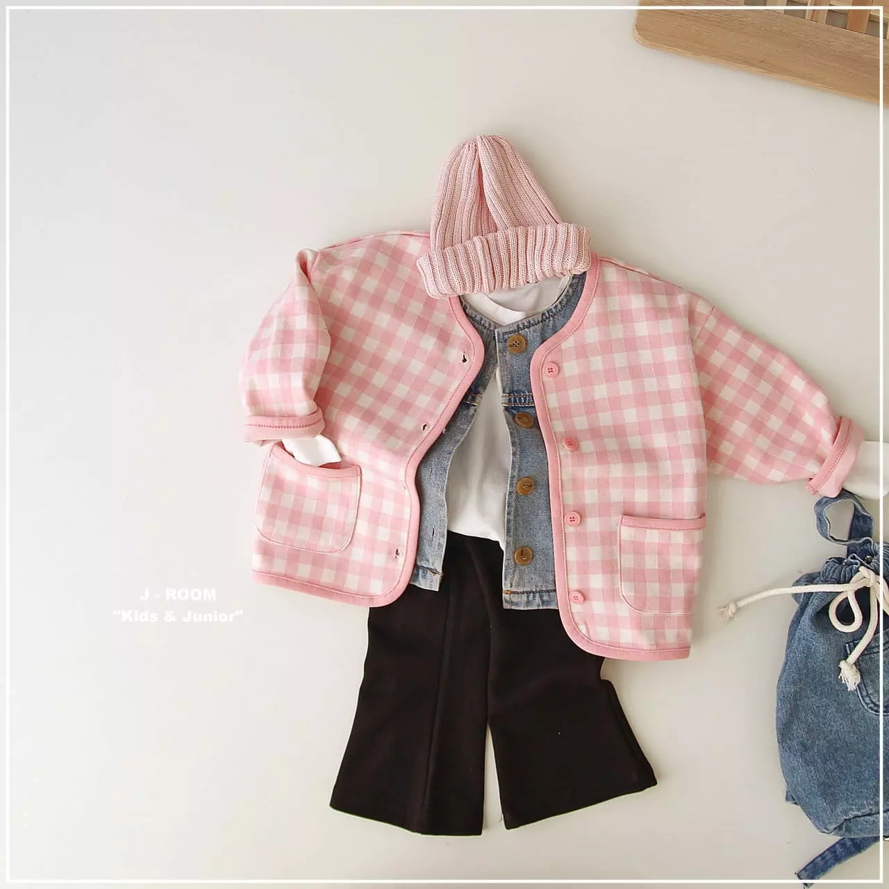 J-Room - Korean Children Fashion - #toddlerclothing - Check Piping Cardigan - 6