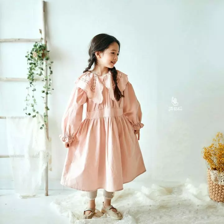 JM Snail - Korean Children Fashion - #childofig - Luna Big Collar One-piece - 7