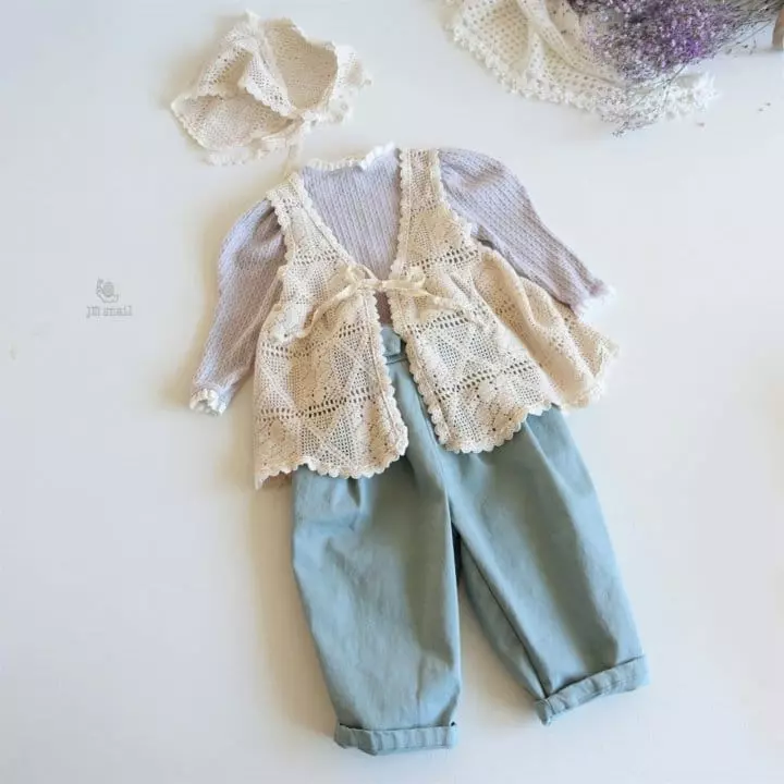JM Snail - Korean Children Fashion - #prettylittlegirls - Lace Long Vest - 4