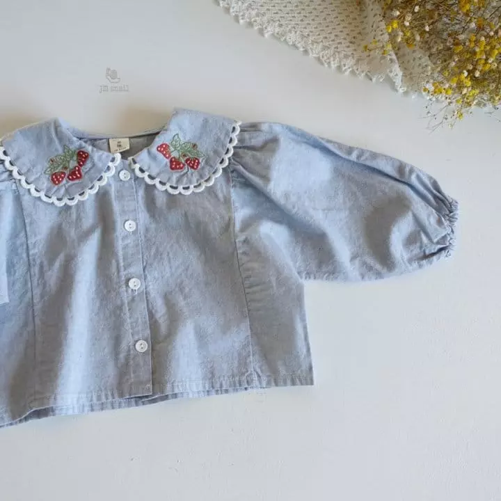 JM Snail - Korean Children Fashion - #childofig - Strawberry Blouse - 3