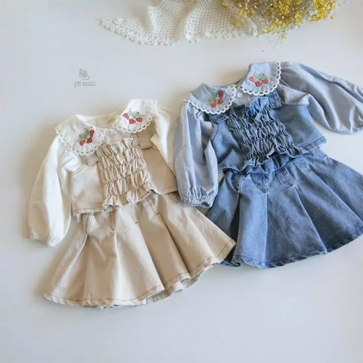 JM Snail - Korean Children Fashion - #childofig - Strawberry Blouse - 4