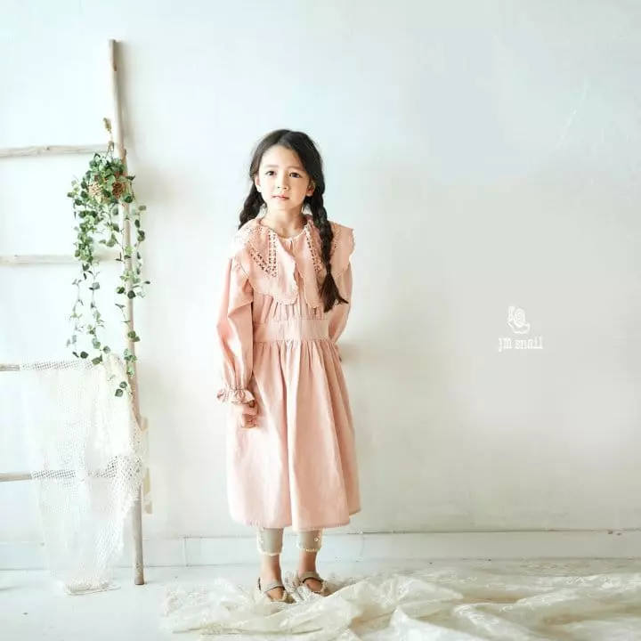 JM Snail - Korean Children Fashion - #designkidswear - Luna Big Collar One-piece - 9
