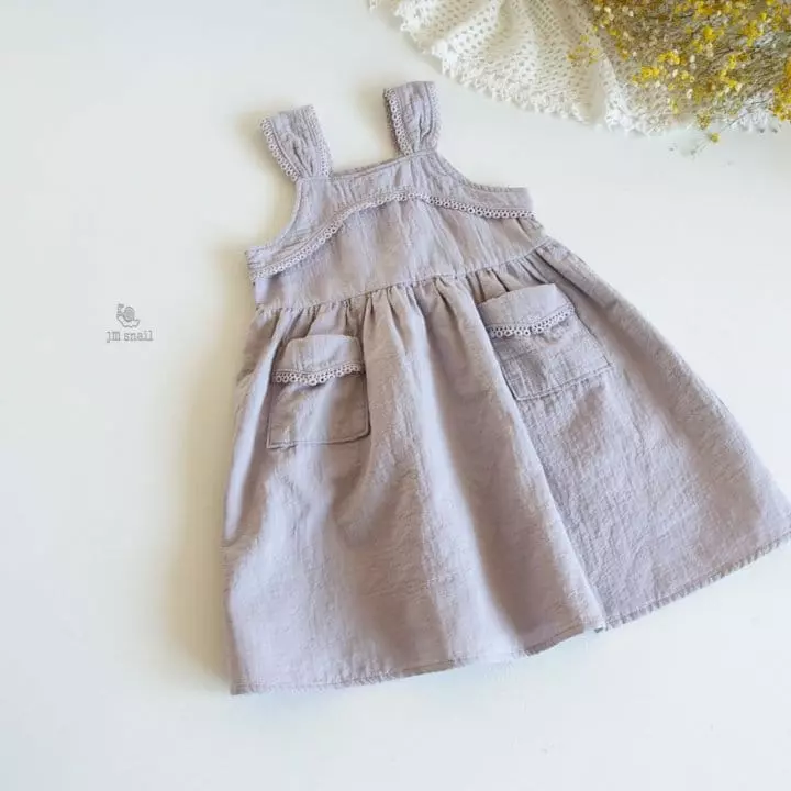 JM Snail - Korean Children Fashion - #kidsshorts - Pocket Vest One-piece - 12