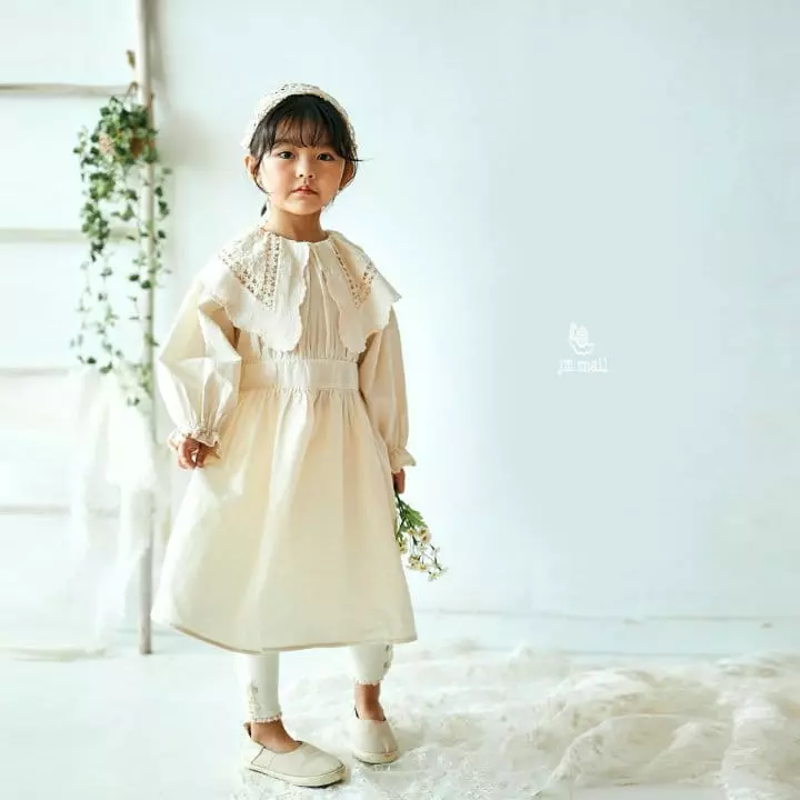 JM Snail - Korean Children Fashion - #magicofchildhood - Luna Big Collar One-piece - 3