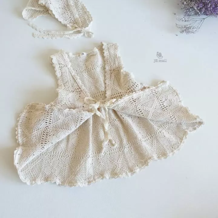 JM Snail - Korean Children Fashion - #minifashionista - Lace Long Vest - 2