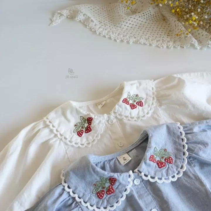 JM Snail - Korean Children Fashion - #minifashionista - Strawberry Blouse