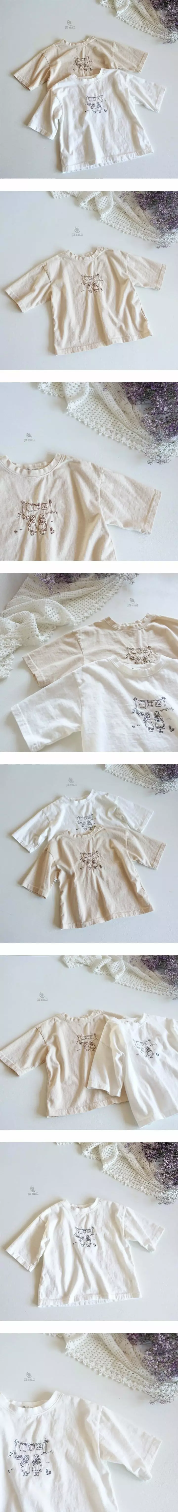 JM Snail - Korean Children Fashion - #prettylittlegirls - Embroidery Round Tee