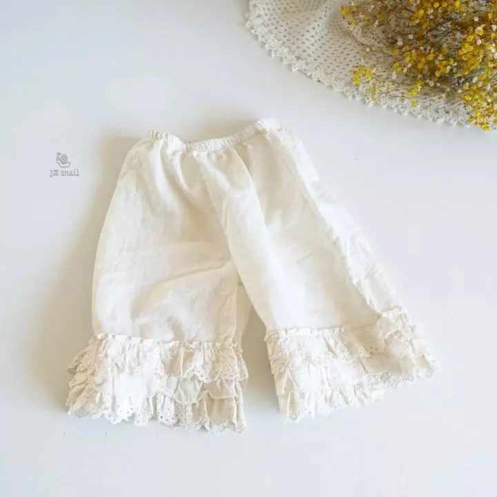 JM Snail - Korean Children Fashion - #todddlerfashion - Inner Frill Pants