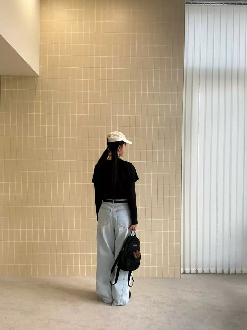 Jejeunosity - Korean Women Fashion - #womensfashion - Mom Wide Jeans - 10