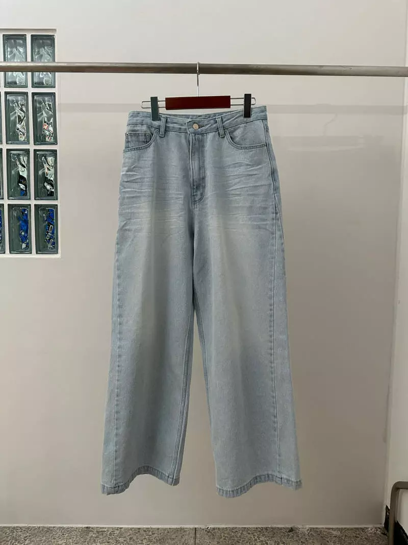 Jejeunosity - Korean Women Fashion - #womensfashion - Mom Wide Jeans - 12