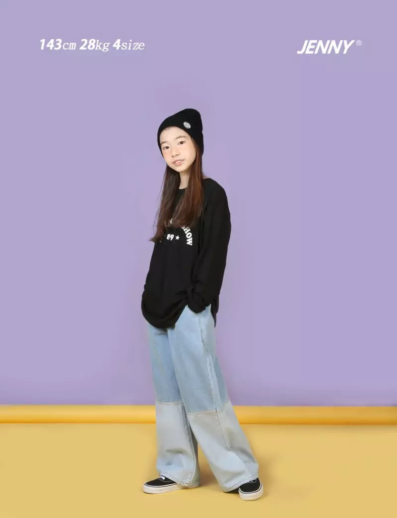 Jenny Basic - Korean Junior Fashion - #Kfashion4kids - 2303 Two Block Jeans - 6