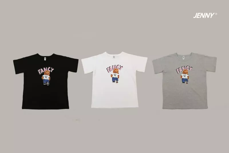 Jenny Basic - Korean Junior Fashion - #fashionkids - Fency Bear Tee