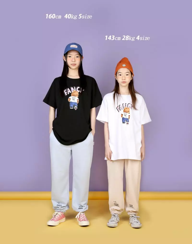Jenny Basic - Korean Junior Fashion - #kidsstore - Fency Bear Tee - 4