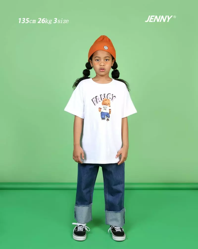 Jenny Basic - Korean Junior Fashion - #todddlerfashion - Fency Bear Tee - 10