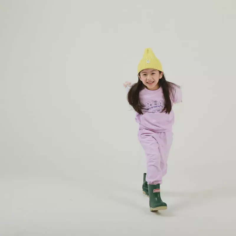 Jermaine - Korean Children Fashion - #Kfashion4kids - Crema Top Bottom Set - 5