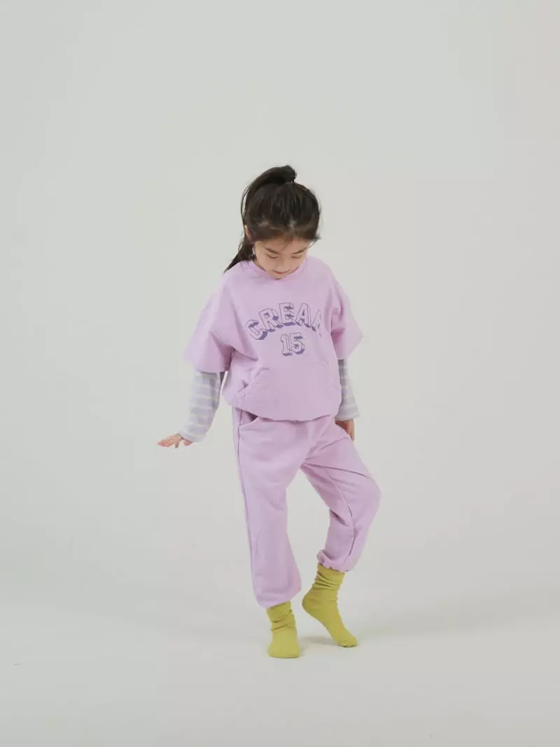 Jermaine - Korean Children Fashion - #minifashionista - Crema Top Bottom Set - 8