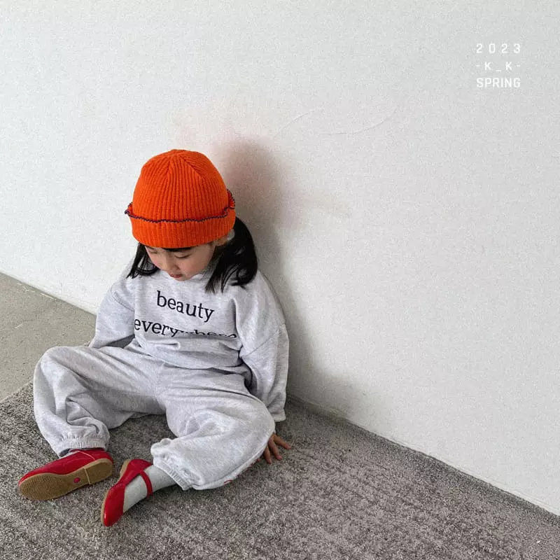Kk - Korean Children Fashion - #Kfashion4kids - Every Top Bottom Set - 7