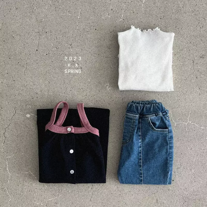 Kk - Korean Children Fashion - #childofig - Lilly Shirring Tee - 12