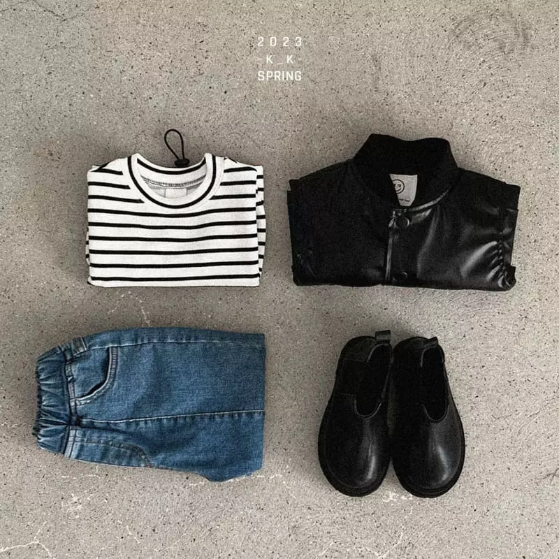 Kk - Korean Children Fashion - #childofig - Stripes Crop Tee - 9