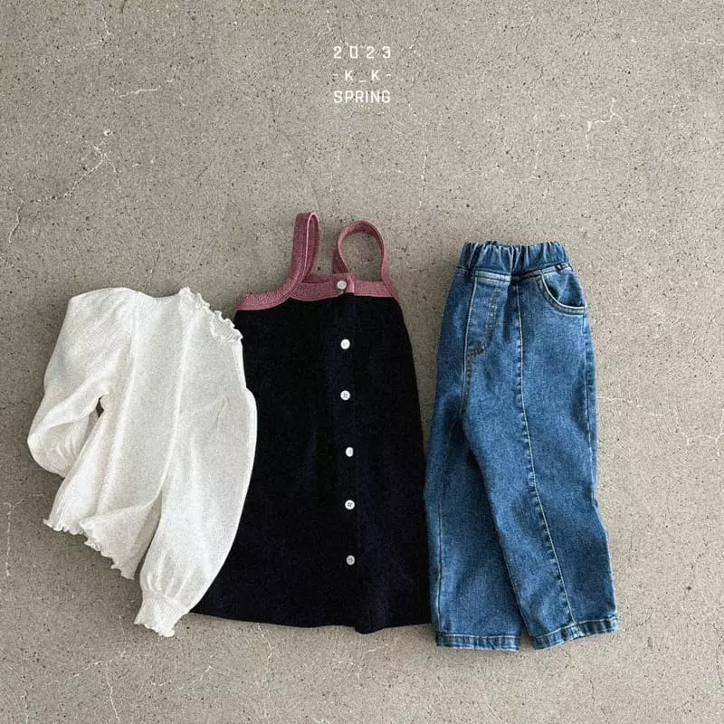 Kk - Korean Children Fashion - #childrensboutique - Wends Color One-piece - 2